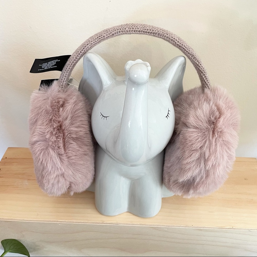 NEW OVERSIZED PINK EAR MUFFS - Picture 1 of 2